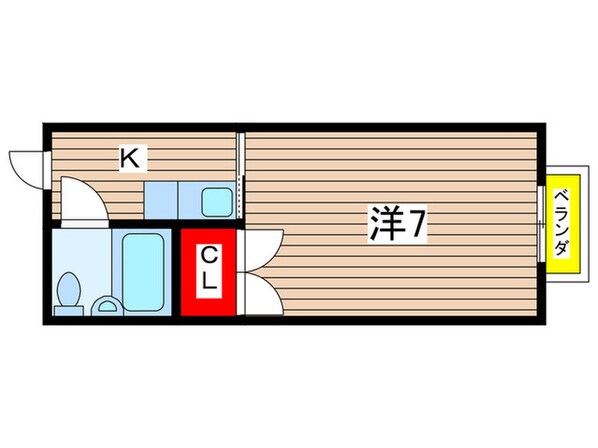 ハイツチェリー太秦の物件間取画像